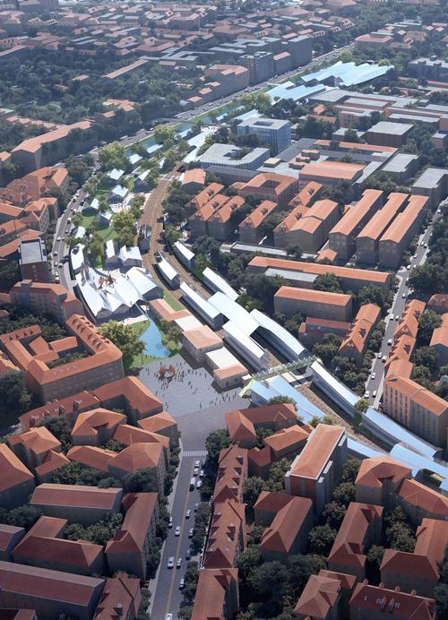 Stefano Boeri Architetti, Mecanoo Architecten, Miralles Tagliabue and Cino Zucchi Architetti are also working on the project
/ MAD Architects