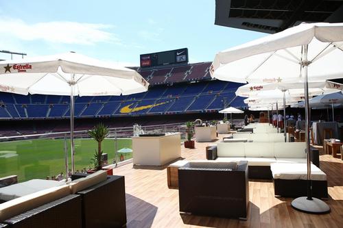 For a limited time only, Barca fans can dine pitchside at the Nou Camp / Barcelona FC For a limited time only, Barca fans can dine pitchside at the Nou Camp / Barcelona FC