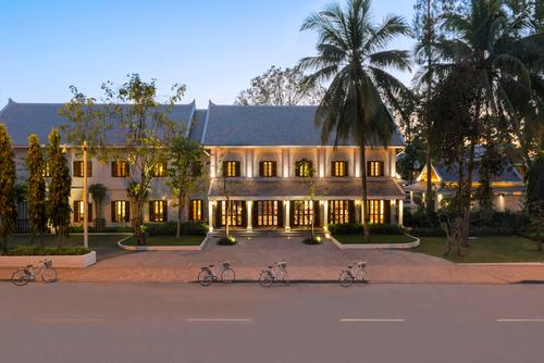 The two-storey building is the result of architect Pascal Trahan’s two-year reconstruction of a 100-year-old site that was first used as French officer quarters