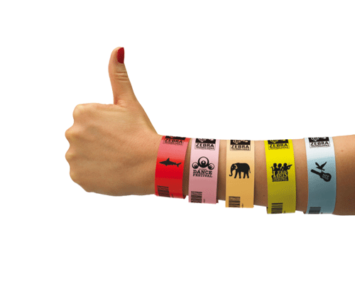 Zebra Technologies' new bar-coded wristbands   products