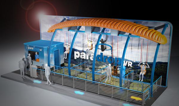 ParadropVR simulates a realistic feeling of gliding through the sky