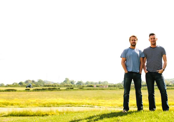 Nick Hounsfield (left) with The Wave co-founder Tobin Coles at the site of the ambitious development