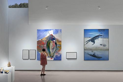 Within the structure, light will shine through the roof of the subterranean gallery