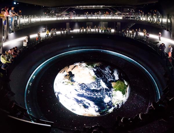 Columbus Earth Theatre 
is an inverted planetarium, offering a view of the planet from above 