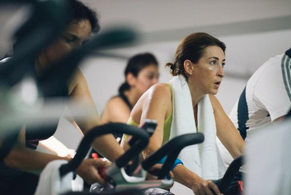 Cycle Rhythm offers a recovery room where exercisers can cool down after class