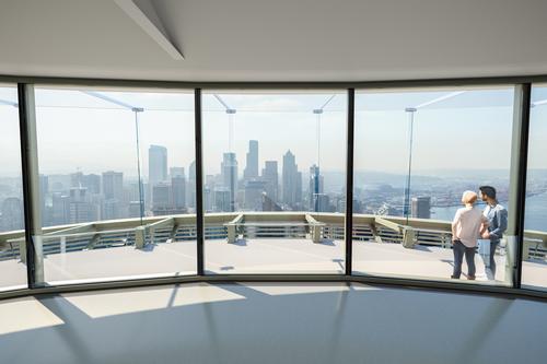 The design principle of the renovation was about “getting out of the way of the view.