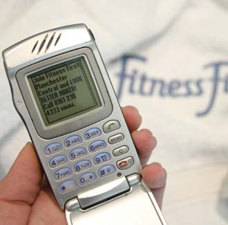 Text messages offer healthy return for fitness club