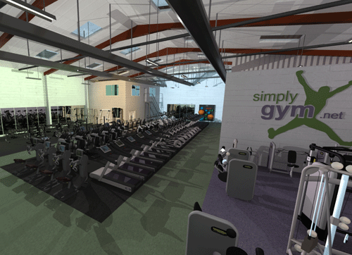 An artist's impression of the Simply Gym concept in Swansea