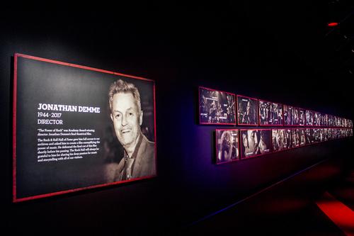 The experience's feature film was Jonathan Demme’s final piece before his death in April this year / Rock and Roll Hall of Fame