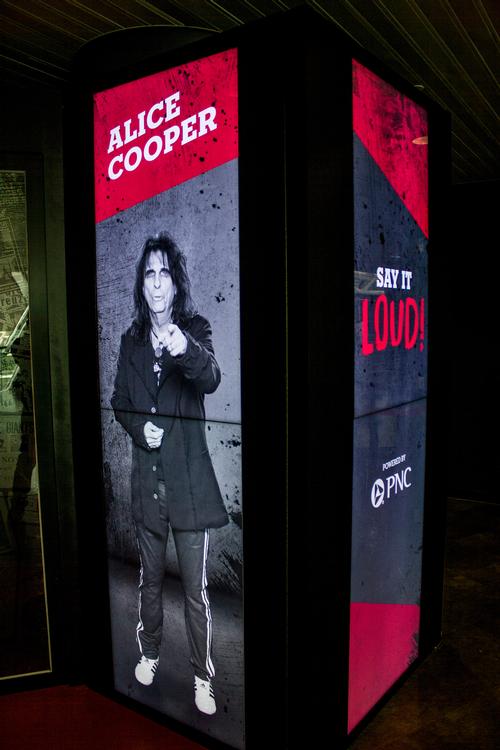 The ‘Say it Loud’ story booths have different Hall of Fame inductees ‘interview’ visitors in special interactive booths / Rock and Roll Hall of Fame