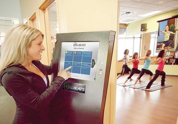 wall-mounted customer interactive kiosk 