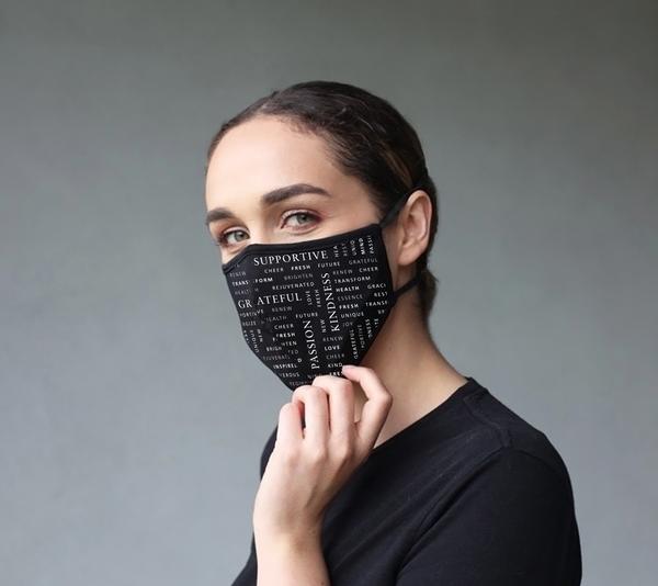 Noel Asmar has just launched two stylish face masks