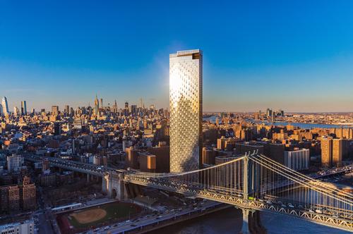 The building will accommodate 815 residences ranging in size from one to three bedrooms