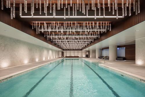 A saltwater pool will be one of four pools in the building