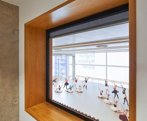 The English National Ballet School is housed on the top two floors / Hufton + Crow