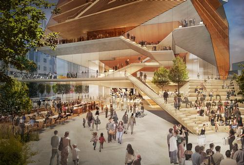 There will be a varied outdoor public realm where people can spend time both during the day and at night / Diller Scofidio + Renfro