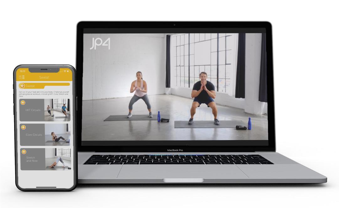 The JP4 app provides a 12-week holistic health fitness programme 