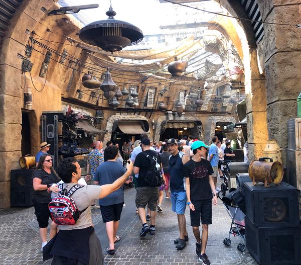 Retail is presented as an experience within the immersive land