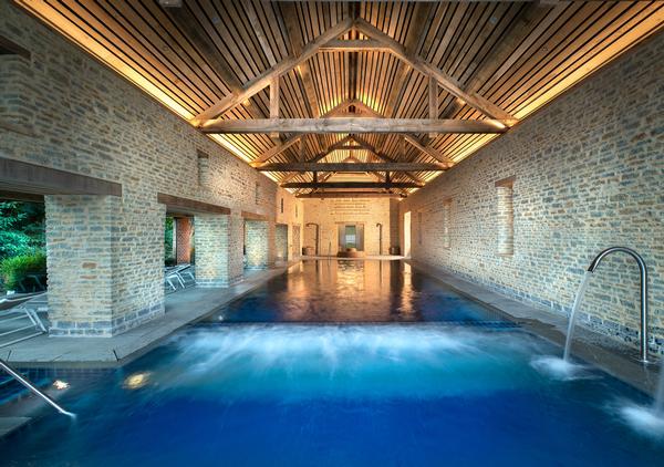 A cow barn has been transformed into a beautiful spa