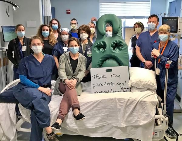 LEC’s prone mattress provides great comfort for COVID patients
