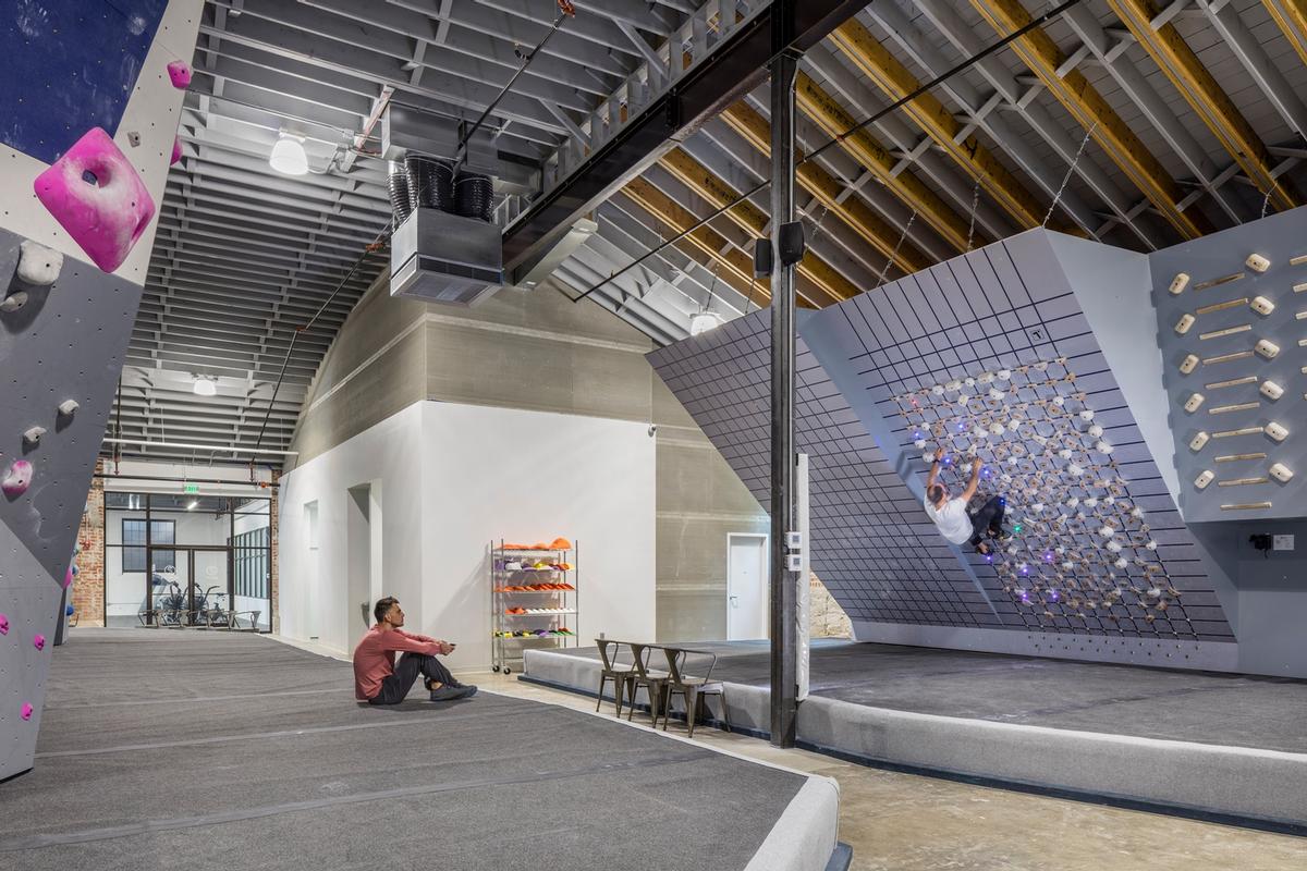 There is a barrel roof under which bouldering walls can rise / Bob Greenspan Photography