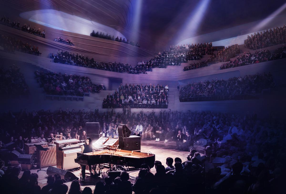 Seating in the concert hall will wrap around the stage on all sides / Diller Scofidio + Renfro