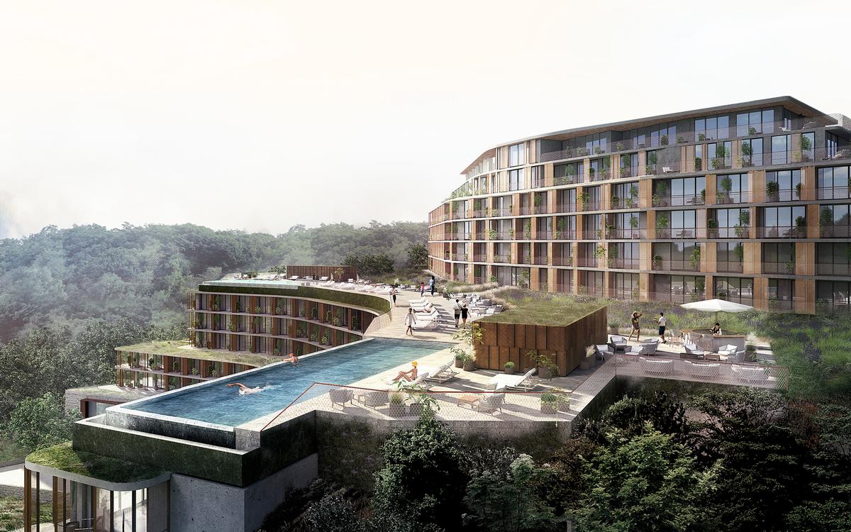 The resort will include a 210-room hotel