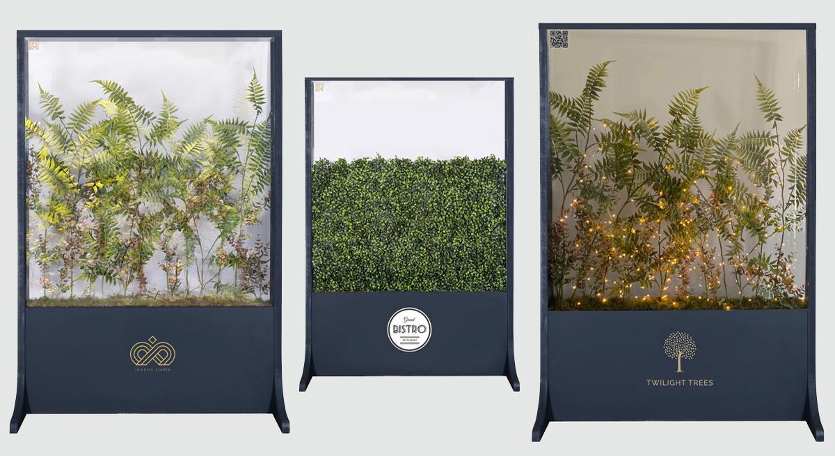 The range includes screens filled with plants, or featuring botanical graphics / 
