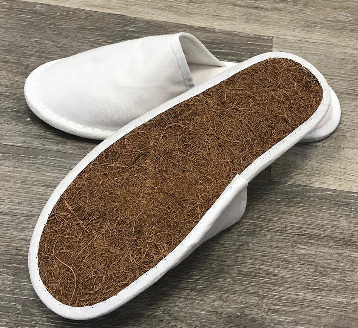 After use, the slippers can be easily disposed of with food waste / BC SoftWear