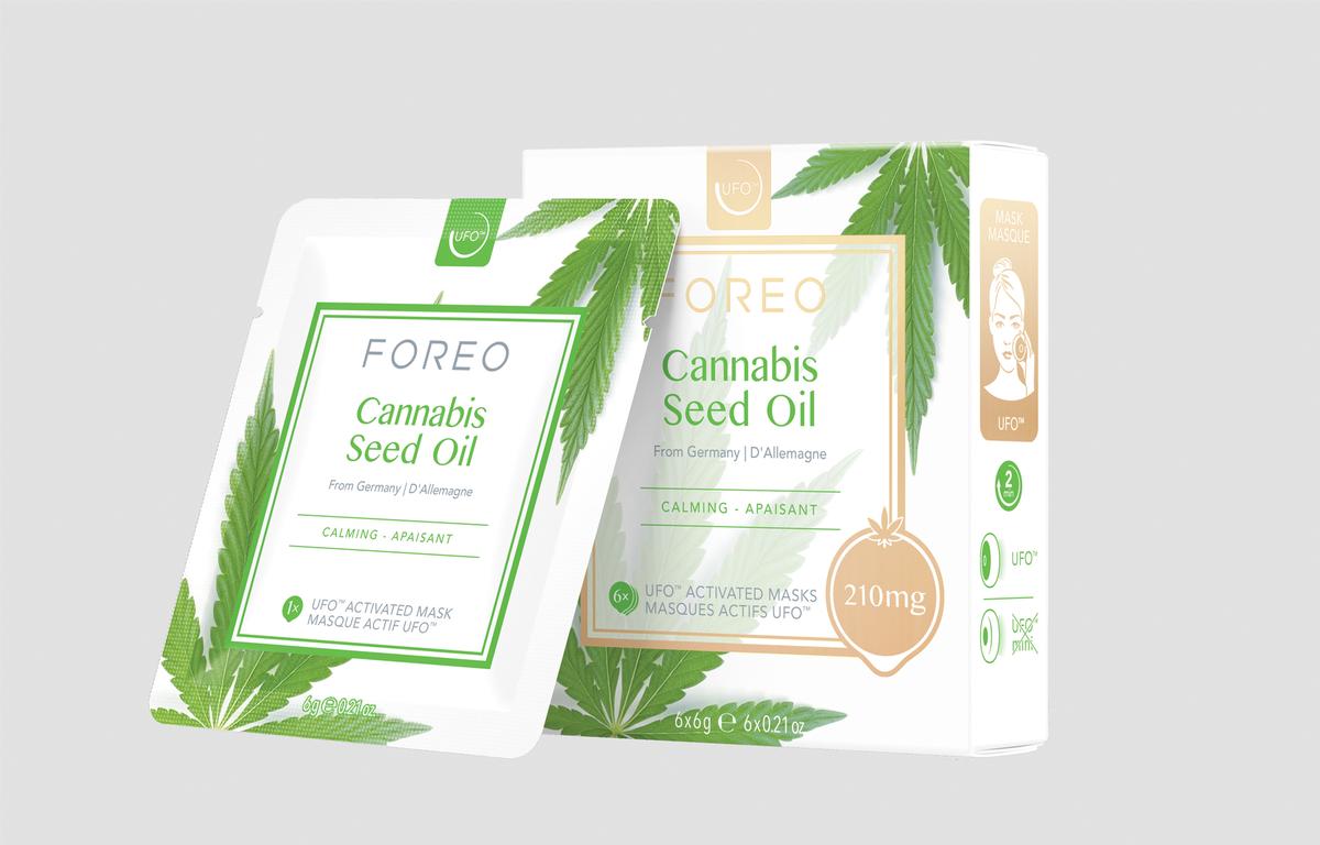 The formula is infused with 210mg of cannabis sativa seed oil, which, according to Foreo, makes the product one of the strongest cannabis masks on the market / Foreo The formula is infused with 210mg of cannabis sativa seed oil, which, according to Foreo, makes the product one of the strongest cannabis masks on the market / Foreo