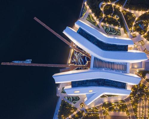 The museum covers an area of 80,000sq m (860,000sq ft) on the Tianjin waterfront / Terrence Zhang