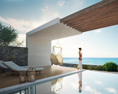 There are 74 private infinity pools at the resort's suites and villas
