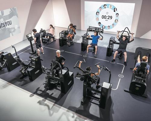Technogym's Biocircuit can also be used to create workout spaces which adhere to social distancing measures / Technogym