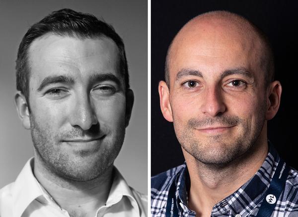 White Light project manager Jason Larcombe (left) and Technical solutions manager Andy Hook (right)