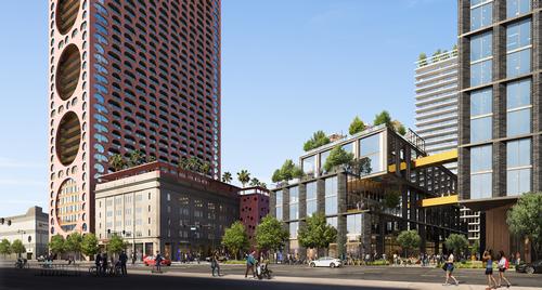 Each structure will be designed to weave the project into the existing fabrics of the adjacent Arts District / Studio One Eleven