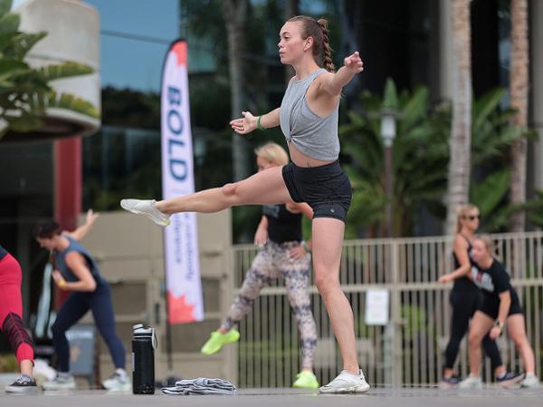 The event included music, fitness and a product expo / photo: Mindbody Bold