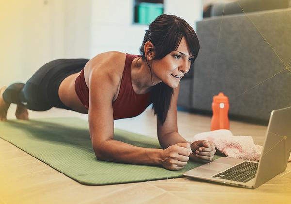 Home workouts are one of the options in the Funxtion app