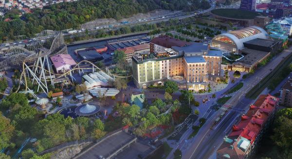 Liseberg’s expansion will also see the opening of two new hotels / Photo: Liseberg_QuarryFoldStudio_2020