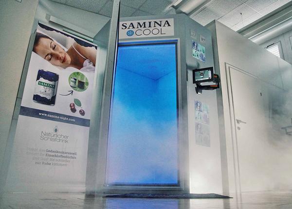 The Samina Cool centre has installed Art of Cryo’s single Vaultz V1 lux / photo: ©Samina Cool