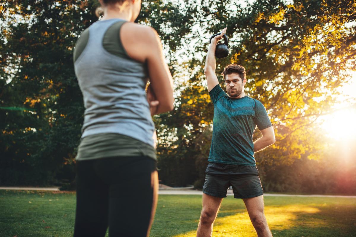 Personal training can continue during the latest lockdown, as long as it is undertaken one-on-one in a public, outdoor setting and social distancing measures are in place / Shutterstock.com/Jacob Lund