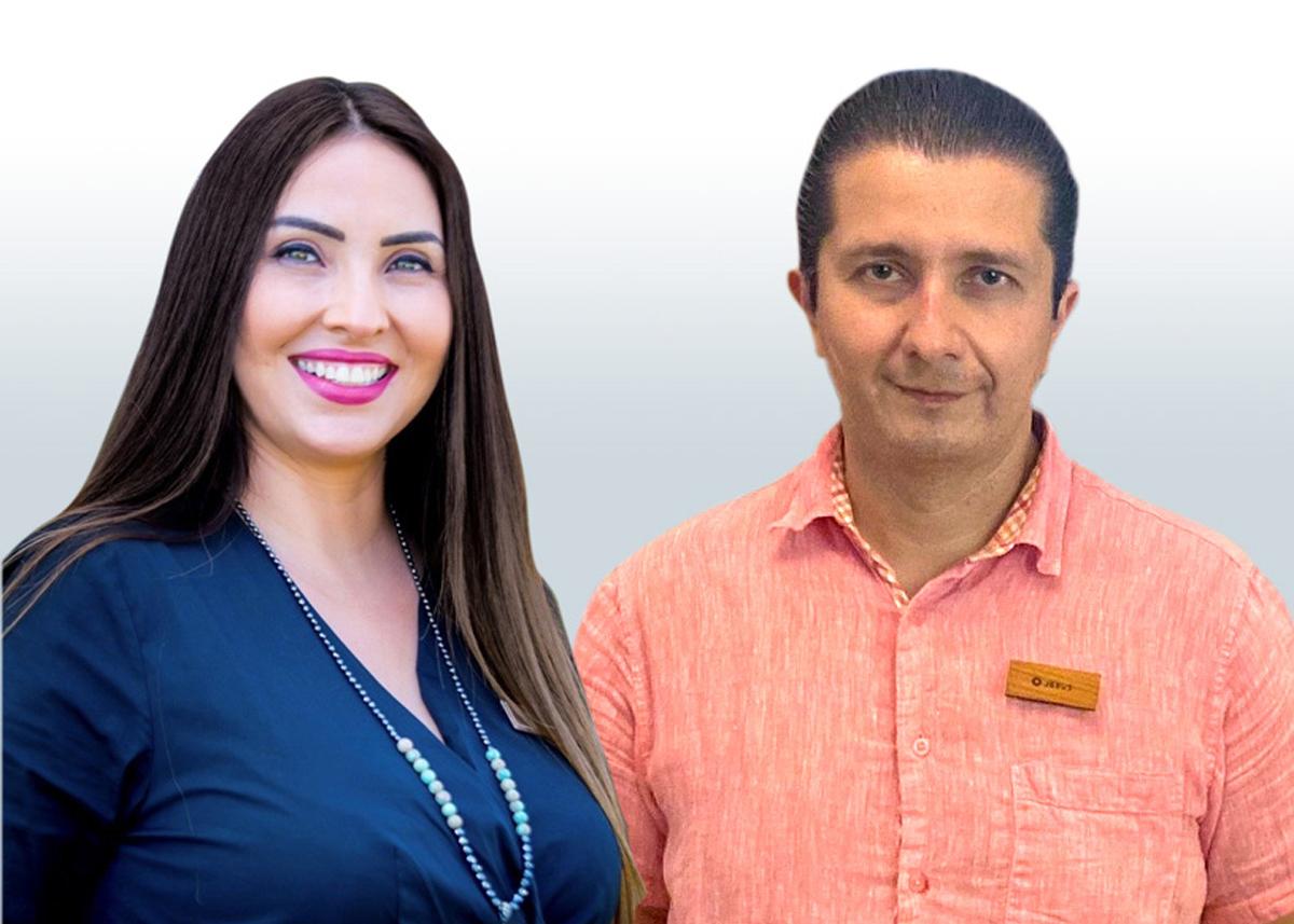 Rosalba Velázquez Becerra (L) has been appointed by Chablé Maroma and Jesús Segundo Rangel (R) was selected for Chablé Yucatán / 