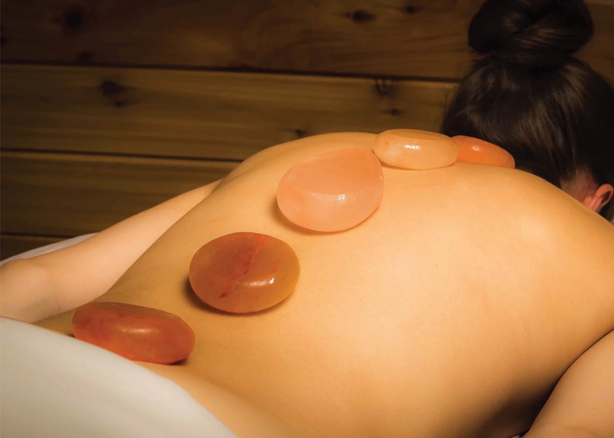 When massaged over the body, the antimicrobial and antibacterial stones are claimed to help ground customers