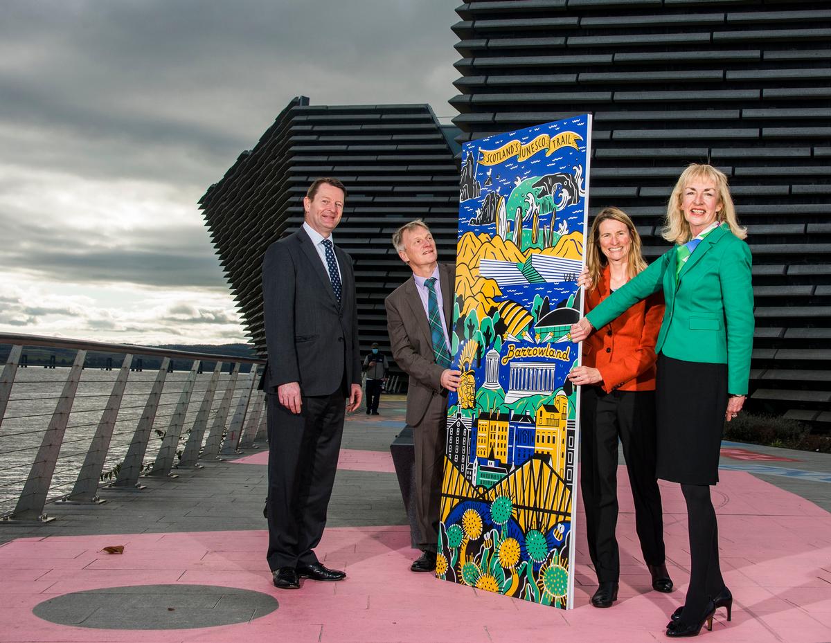 The trail was launched by Tourism Minister Ivan McKee (second from left) and VisitScotland / VisitScotland