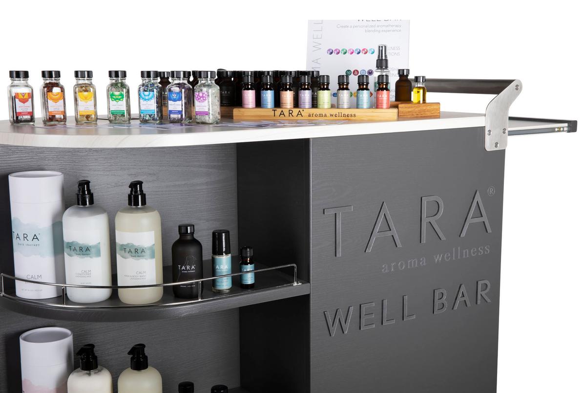 The Tara Well Bar features Tara Spa's solutions-orientated aromatherapy products designed to target everyday health concerns / 