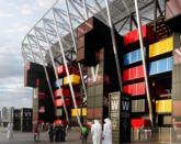 Stadium 974 has been constructed using 974 shipping containers / Fenwick Iribarren Architects