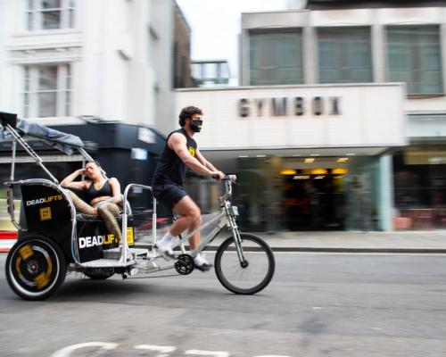The reopening has seen some operators launch marketing campaigns – such as Gymbox, which is taking people home in rickshaws / Gymbox