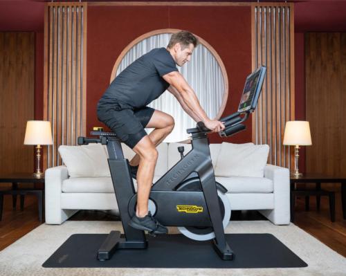 Each Kempinski Fit Room will be equipped with a Technogym Bike and Technogym Case / Technogym