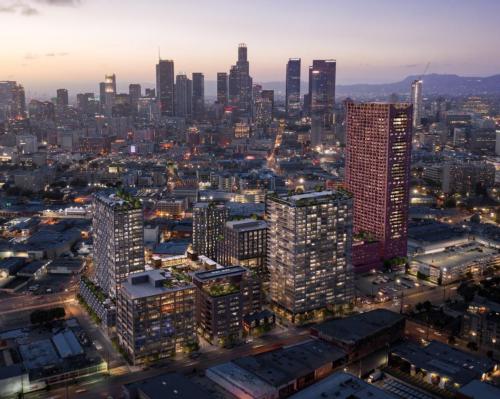 The project, called Fourth & Central, proposes a total of 10 distinct buildings / Studio One Eleven