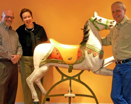 Keith James with JRA co-founders, the late Amy Merrell and Jack Rouse / JRA