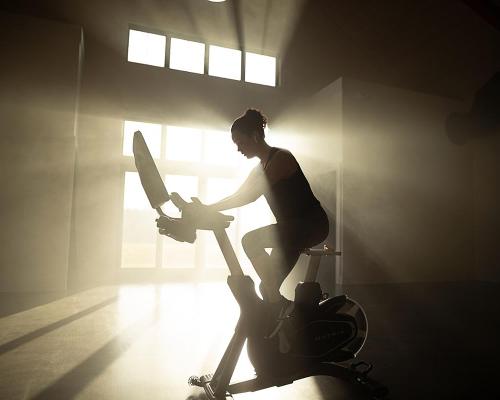 The new Virtual Training Cycle is a high-performance bike featuring a 22” touchscreen Credit: Matrix Fitness